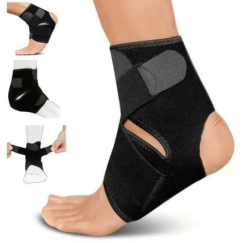 Adjustable Breathable Ankle Brace - Comfortable Elastic Support Sleeve for Running, Basketball, and Volleyball Foot Tendon Protection