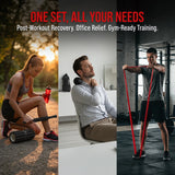 5-in-1 Foam Roller Massage Set – Deep Tissue Recovery Kit with Muscle Roller, Massage Stick, Massage Ball, Resistance Band & Carry Bag